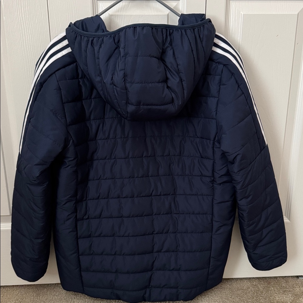 Adidas Navy Puffer Jacket - Picture 5 of 8